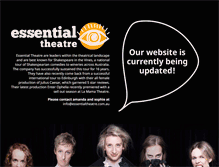 Tablet Screenshot of essentialtheatre.com.au
