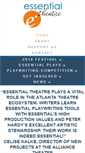 Mobile Screenshot of essentialtheatre.com